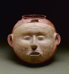 Human effigy vessel, Late Mississippian period, 1300-1500 by Mississippian culture