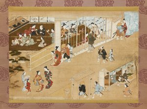 Yoshiwara pleasure quarters, c1670-c1685