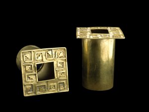 Pair of Ear Ornaments by Moche Moche