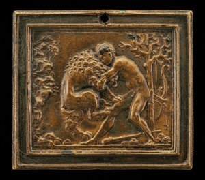 Hercules and the Nemean Lion by Moderno