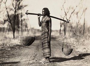 Building an Empire in the Fascist age: Cunama woman carrying water by Modestino Baldinetti