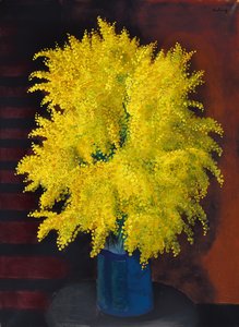 Bouquet of Mimosas by Moise Kisling
