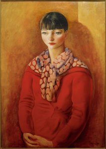 Kiki de Montparnasse in a Red Dress