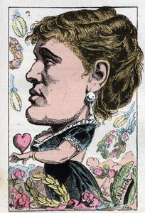 Portrait of Gabrielle Maria Krauss, Austrian singer (1842-1906)