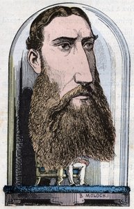 Portrait of Leopold II, King of the Belgians (Louis Philippe Marie Victor), Prince of Belgium, Duke of Saxony, Prince of Saxony-Coburg-Gotha, Duke of Brabant by Moloch