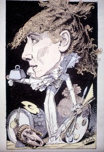Cartoon of Henriette Rosine Bernard aka Sarah Bernhardt