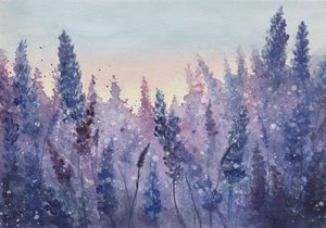 Lavender Sunset Glow