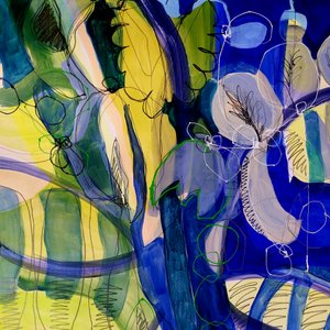Vibrant Abstract Blooms