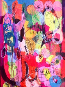 Vibrant Abstract Garden