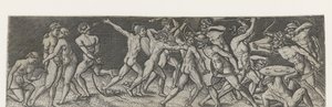 Fight Between Eleven Soldiers by Monogrammist AC