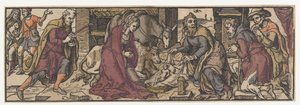 Adoration of the shepherds by Monogrammist AI