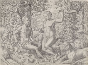 The Fall of Man by Monogrammist HS (Duitsland)