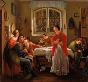 The Return of the Volunteer from the Wars of Liberation to His Family Still Living in Accordance with Old Customs