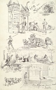 Viennese Types 1885 (Vienna in Summer) by Moritz Ledeli