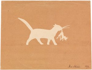 Cat little devil, 1859 by Moritz Ludwig von Schwind