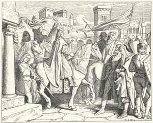 Charlemagne Entering Pavia, 774 by Moritz Ludwig von Schwind