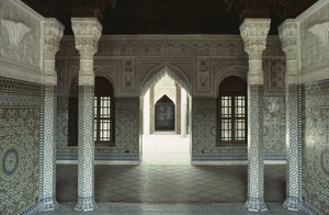 Interior view of the Kasbah of Thamiel Glaoui by Moroccan School