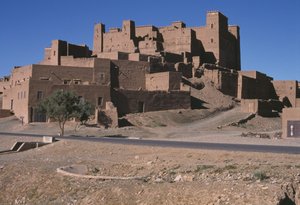 View of a ksar, Dra Valley