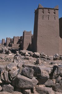 View of a ksar, Dra Valley