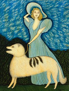Girl with Dog