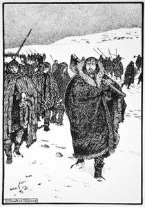 Murtough on his Journey with the King of Munster in Fetters by Morris Meredith Williams