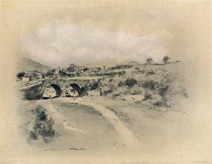 A Mexican Village, 1903 by Mortimer L Menpes