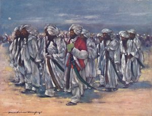 Baluch Chiefs on Durbar Day, 1903 by Mortimer L Menpes