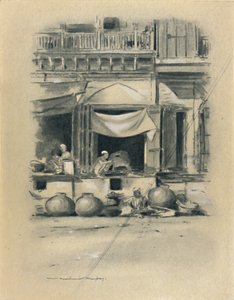 Bazaar at Delhi, 1903