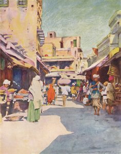 A Bazaar at Amritsar, 1905