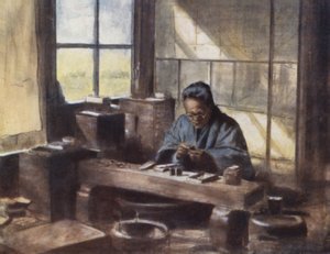 A Cloisonne Worker by Mortimer Ludington Menpes