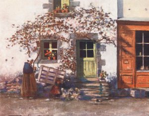 A Cottage in Rochefort-en-Terre by Mortimer Ludington Menpes