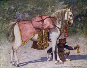 A Famous Led Horse in the Retinue of the Rao of Cutch