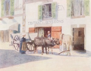A Sand-Cart on the Quay, Pont-Aven by Mortimer Ludington Menpes