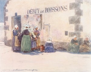Drink Shop by Mortimer Ludington Menpes