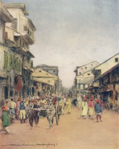 In the Streets of Delhi by Mortimer Ludington Menpes