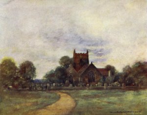The Church at Wargrave by Mortimer Ludington Menpes