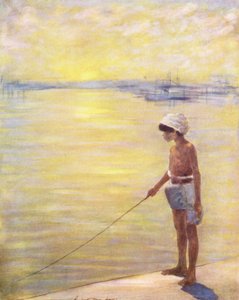 World’s Children: Cingalese, Fishing by Mortimer Ludington Menpes