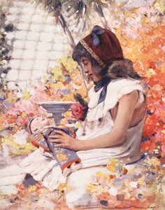 World’s Children: French, In the Conservatory by Mortimer Ludington Menpes