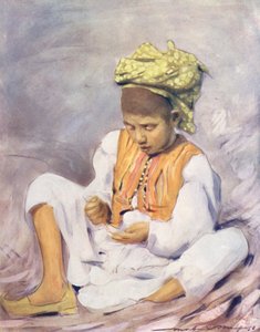 World’s Children: Indian, Threading Beads