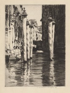A Narrow Canal, Venice by Mortimer Menpes
