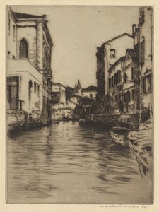 Bridge of Luciano, Grand Canal by Mortimer Menpes