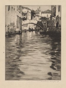 Reflections, Venice (Bridge of Luciano, Grand Canal) by Mortimer Menpes