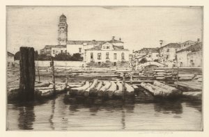 Timber Shore of the Brenta by Mortimer Menpes