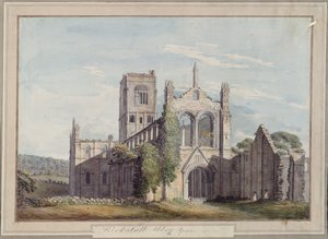 North West View of Kirkstall Abbey