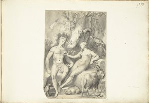 Adam and Eve by Moses Ter Borch