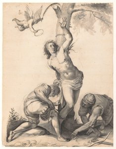The Martyrdom of Saint Sebastian by Moses Ter Borch