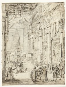 Catafalque of Emperor Matthias of Austria by Moses Ter Borch