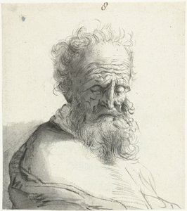 Head of an Old Man by Moses Ter Borch