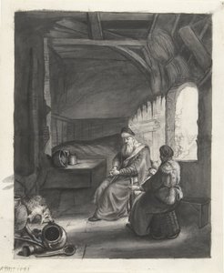 Tobit and Anna by Moses Ter Borch