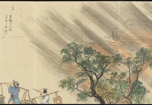 Illustrations of Uji Tea Production by Motonari Sait?